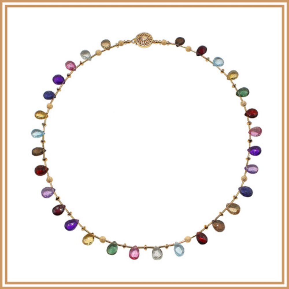Meditrina Designs Multicolor Gemstone Necklace